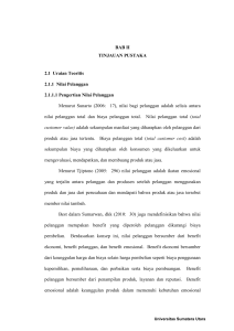 BAB II TINJAUAN PUSTAKA 2.1 Uraian Teoritis 2.1.1 Nilai