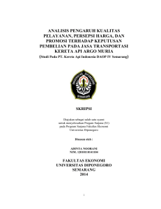 analisis pengaruh kualitas pelayanan, persepsi