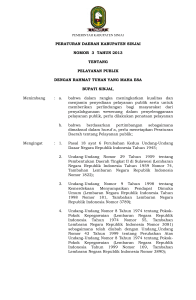 peraturan daerah kabupaten sinjai nomor 3 tahun 2013