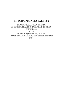 PT TOBA PULP LESTARI Tbk