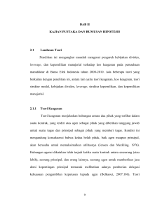 9 BAB II KAJIAN PUSTAKA DAN RUMUSAN HIPOTESIS 2.1