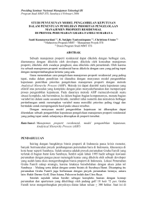 analisis kualitas pelayanan - MMT – ITS