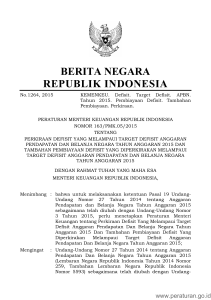 BERITA NEGARA REPUBLIK INDONESIA