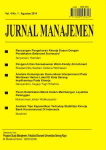 jurnal manajemen, vol. 4, no. 1