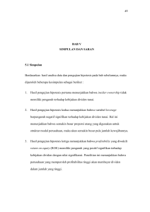 BAB V SIMPULAN DAN SARAN 5.1 Simpulan Berdasarkan hasil