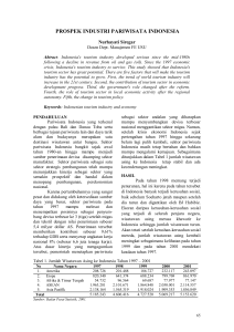 PROSPEK INDUSTRI PARIWISATA INDONESIA