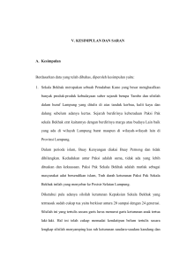 V. KESIMPULAN DAN SARAN A. Kesimpulan Berdasarkan data