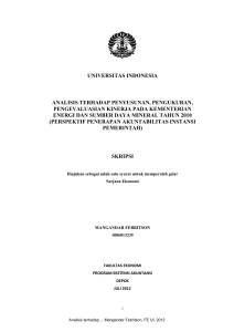 universitas indonesia analisis terhadap penyusunan, pengukuran