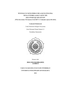 PENINGKATAN KEMANDIRIAN BELAJAR MATEMATIKA DENGAN