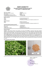 berita resmi pvt - Pusat Perlindungan Varietas Tanaman dan