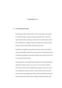 I. PENDAHULUAN 1.1. Latar Belakang Masalah Perkembangan