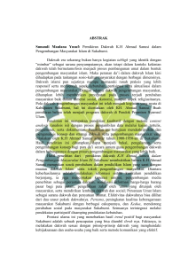 ABSTRAK Sunandi Maulana Yusuf: Pemikiran Dakwah K.H Ahmad