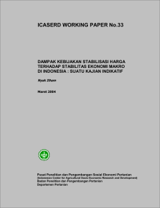 ICASERD WORKING PAPER No.33 - Pusat Sosial Ekonomi dan