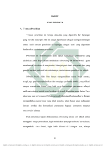 91 BAB IV ANALISIS DATA A. Temuan Penelitian Temuan