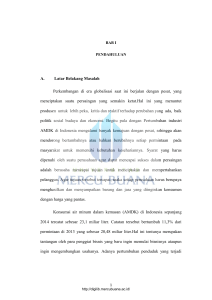 A. Latar Belakang Masalah Perkembangan di era globalisasi saat