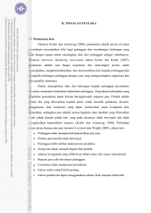 II. TINJAUAN PUSTAKA 2.1 Pemasaran Jasa