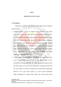 BAB V KESIMPULAN DAN SARAN 5.1