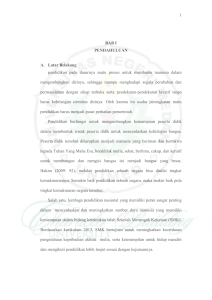 1 BAB I PENDAHULUAN A. Latar Belakang pendidikan pada