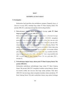 BAB V KESIMPULAN DAN SARAN 5.1