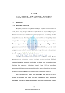 BAB III KAJIAN PUSTAKA DAN KERANGKA PEMIKIRAN