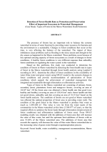 iv Detection of Forest Health Rate as Protection and