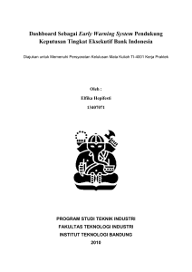 Dashboard Sebagai Early Warning System Pendukung Keputusan
