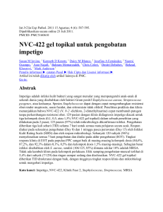 NVC-422 gel topikal untuk pengobatan impetigo