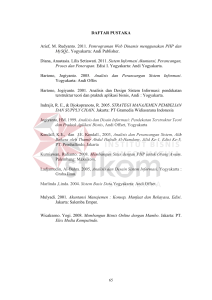 DAFTAR PUSTAKA Arief, M. Rudyanto. 2011. Pemrograman Web