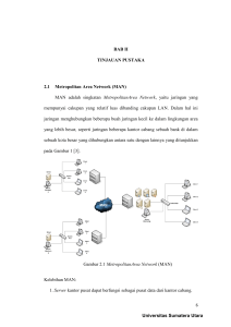 BAB II TINJAUAN PUSTAKA 2.1 Metropolitan Area Network (MAN