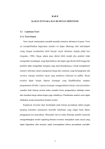 7 BAB II KAJIAN PUSTAKA DAN RUMUSAN HIPOTESIS 2.1