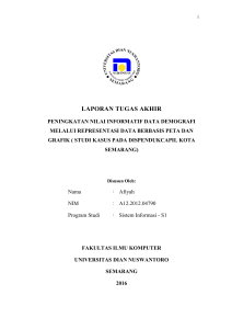 laporan tugas akhir - Universitas Dian Nuswantoro