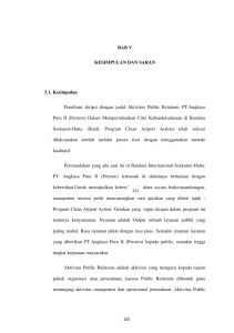 BAB V KESIMPULAN DAN SARAN 5.1. Kesimpulan Penulisan