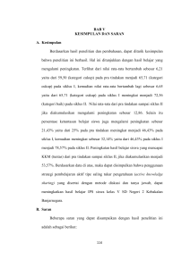 BAB V KESIMPULAN DAN SARAN A. Kesimpulan Berdasarkan