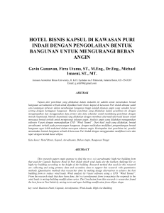 hotel bisnis kapsul di kawasan puri indah