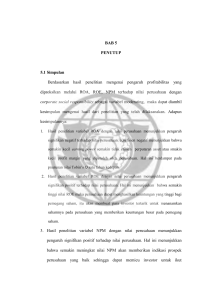 BAB 5 PENUTUP 5.1 Simpulan Berdasarkan hasil penelitian