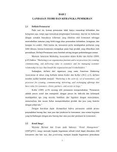 BAB 2 LANDASAN TEORI DAN KERANGKA PEMIKIRAN