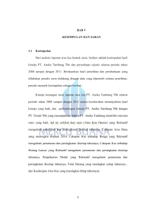 BAB V KESIMPULAN DAN SARAN 1.1 Kesimpulan Dari analisis