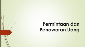 Permintaan dan Penawaran Uang