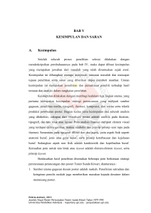 BAB V KESIMPULAN DAN SARAN A. Kesimpulan