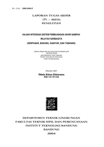 laporan tugas akhir - Institut Teknologi Bandung
