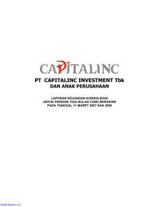 PT CAPITALINC INVESTMENT Tbk