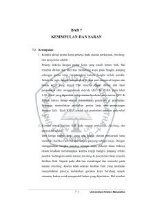 bab 7 kesimpulan dan saran - Repository Maranatha