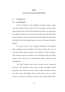 10 BAB II KAJIAN PUSTAKA DAN HIPOTESIS 2.1 Landasan Teori