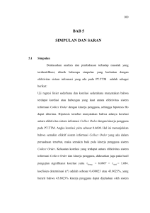 BAB 5 SIMPULAN DAN SARAN