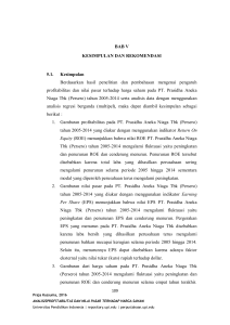 BAB V KESIMPULAN DAN REKOMENDASI 5.1