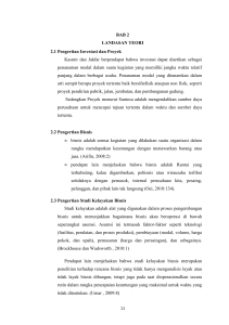 BAB 2 LANDASAN TEORI 2.1 Pengertian Investasi dan Proyek