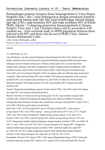 Perbandingan proporsi Seroprevalensi Imunoglobulin G Virus