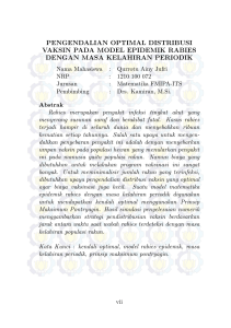 pengendalian optimal distribusi vaksin pada model