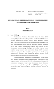 rencana kerja sekretariat dewan pengurus korpri kabupaten bogor