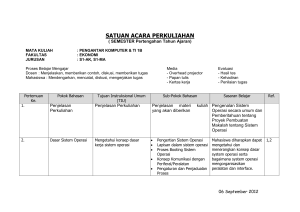 SATUAN ACARA PERKULIAHAN